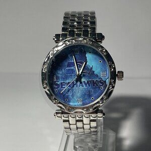 Seattle Seahawks NFL Women's Luxury Stainless-Steel Watch-(RARE) NEW